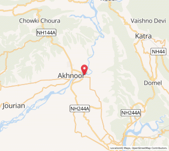 Map of Chak Sanga, Kashmir