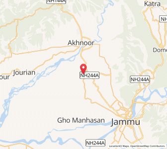 Map of Chak Shaman, Kashmir
