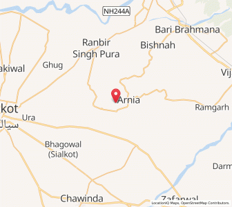 Map of Chak Shera, Kashmir