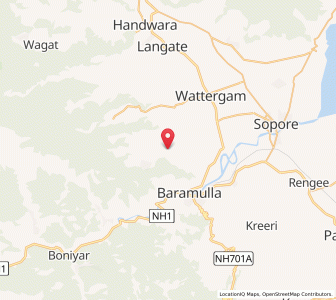 Map of Chak Shutalu, Kashmir