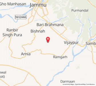 Map of Chak Umra, Kashmir