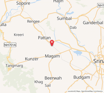 Map of Chak, Kashmir
