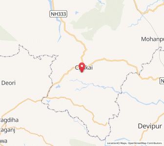 Map of Chakai, Bihar