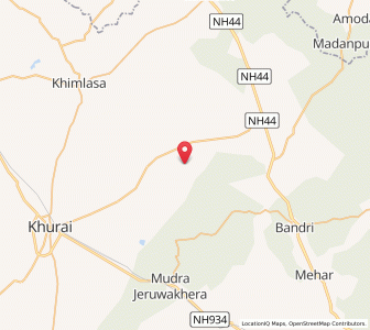 Map of Chakeri, Madhya Pradesh