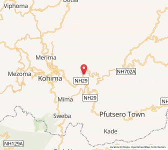 Map of Chakhabama, Nagaland