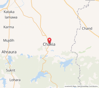 Map of Chakia, Uttar Pradesh