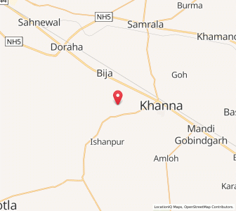 Map of Chakohi, Punjab