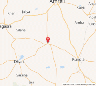 Map of Chalala, Gujarat