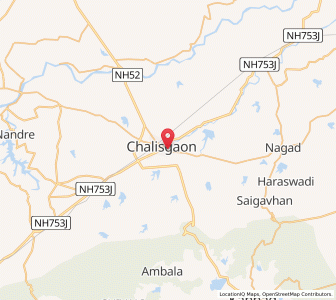 Map of Chalisgaon, Maharashtra