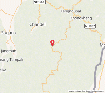 Map of Chalong, Manipur