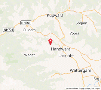 Map of Chalpur, Kashmir