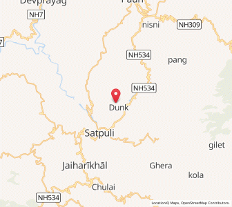 Map of Chami, Uttarakhand