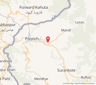 Map of Chandak, Kashmir