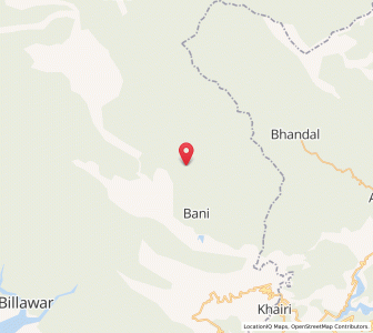 Map of Chandal, Kashmir