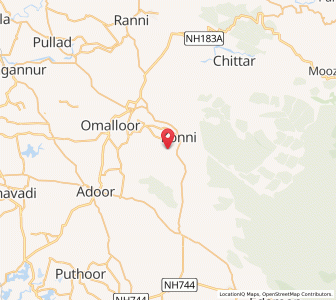 Map of Chandanappali, Kerala
