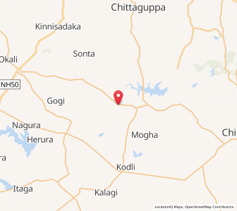 Map of Chandankheri, Karnataka