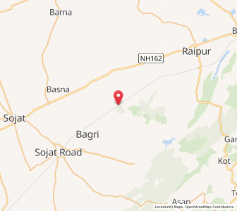 Map of Chandawal, Rajasthan