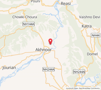 Map of Chandeal, Kashmir