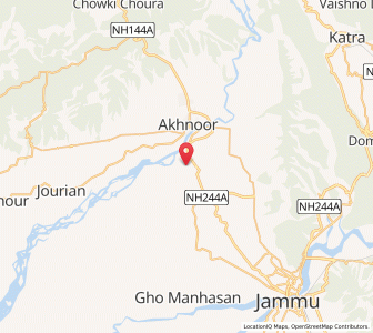 Map of Chandian, Kashmir