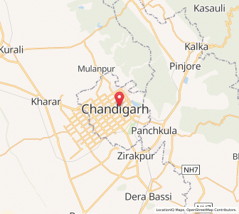 Map of Chandigarh, Chandigarh