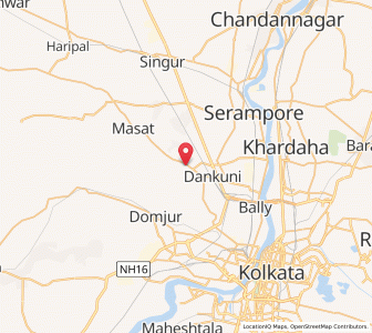 Map of Chanditala, West Bengal