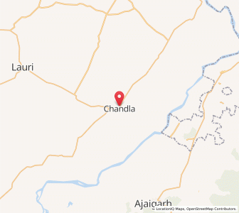 Map of Chandla, Madhya Pradesh