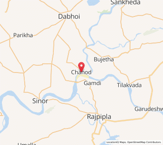 Map of Chandod, Gujarat