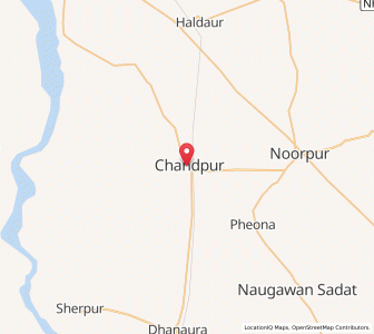 Map of Chandpur, Uttar Pradesh
