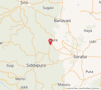 Map of Chandragutti, Karnataka