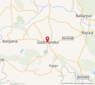 Map of Chandur, Maharashtra