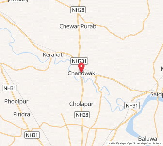 Map of Chandwak, Uttar Pradesh