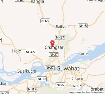 Map of Changsari, Assam
