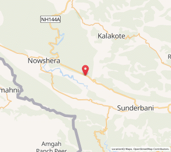 Map of Chaniarian, Kashmir