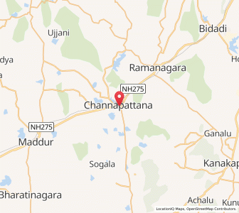 Map of Channapatna, Karnataka