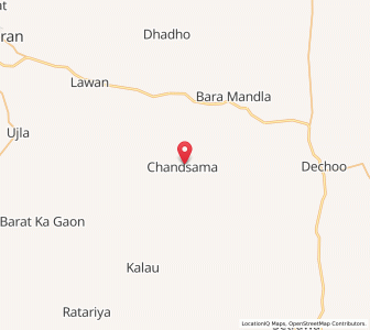 Map of Chansuma, Rajasthan