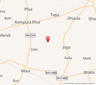 Map of Chaoke, Punjab