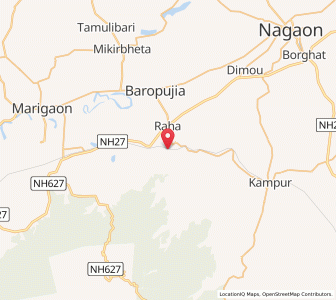Map of Chaparmukh, Assam