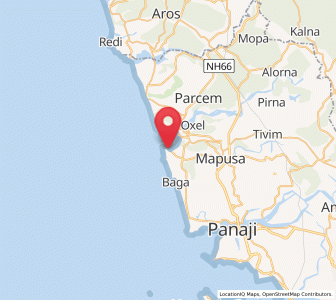 Map of Chapora, Goa