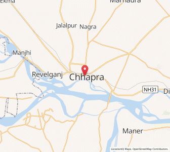 Map of Chapra, Bihar