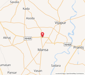 Map of Charara, Gujarat