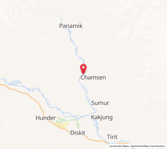 Map of Charasa, Kashmir
