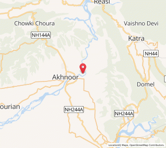 Map of Charda, Kashmir
