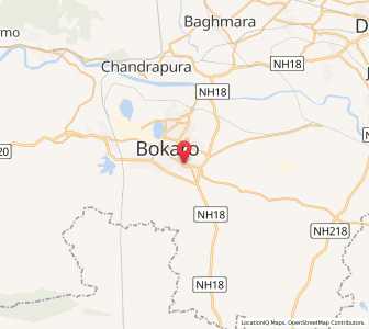 Map of Chas, Jharkhand