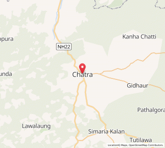 Map of Chatra, West Bengal