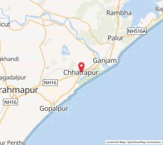 Map of Chatrapur, Odisha
