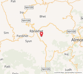 Map of Chaubattia, Uttarakhand