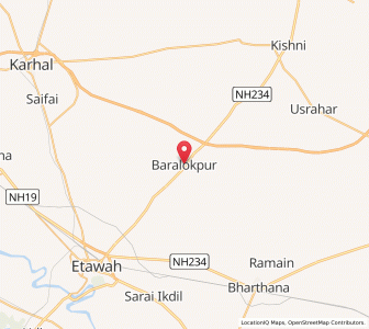 Map of Chaubia, Uttar Pradesh