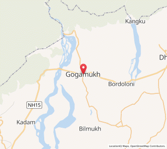 Map of Chauldhoa Baligaon, Assam