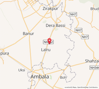 Map of Chaundheri, Punjab