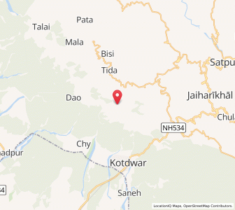 Map of Chaundli, Uttarakhand